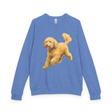 Goldendoodle Unisex French Terry Raglan Crewneck Long Sleeve