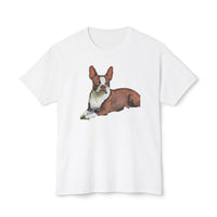 Boston Terrier - Brown & White  - Pre-shrunk Unisex Cotton Tee