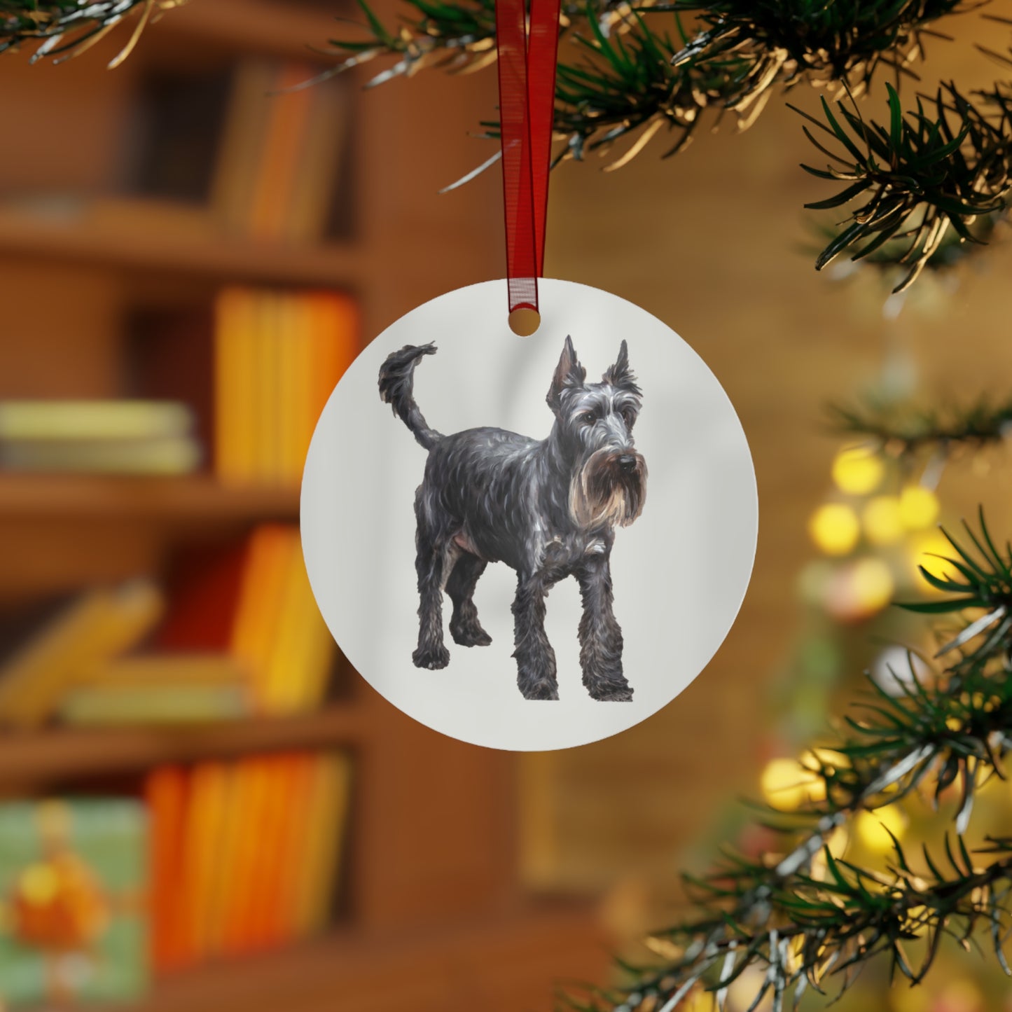 Cesky Terrier - Christmas Tree Metal Ornament