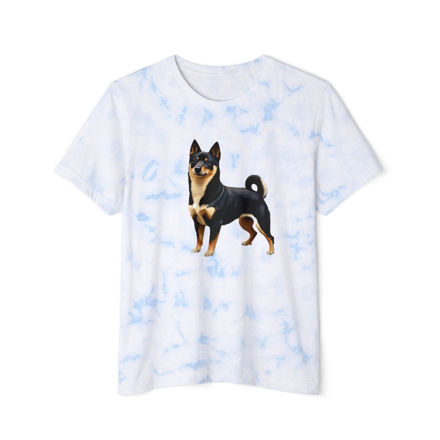 Black & Tan Shiba Inu Unisex Fashion Tie-Dyed T-Shirt