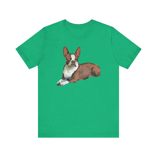 Boston Terrier 'Seely' Unisex Jersey Short Sleeve Tee