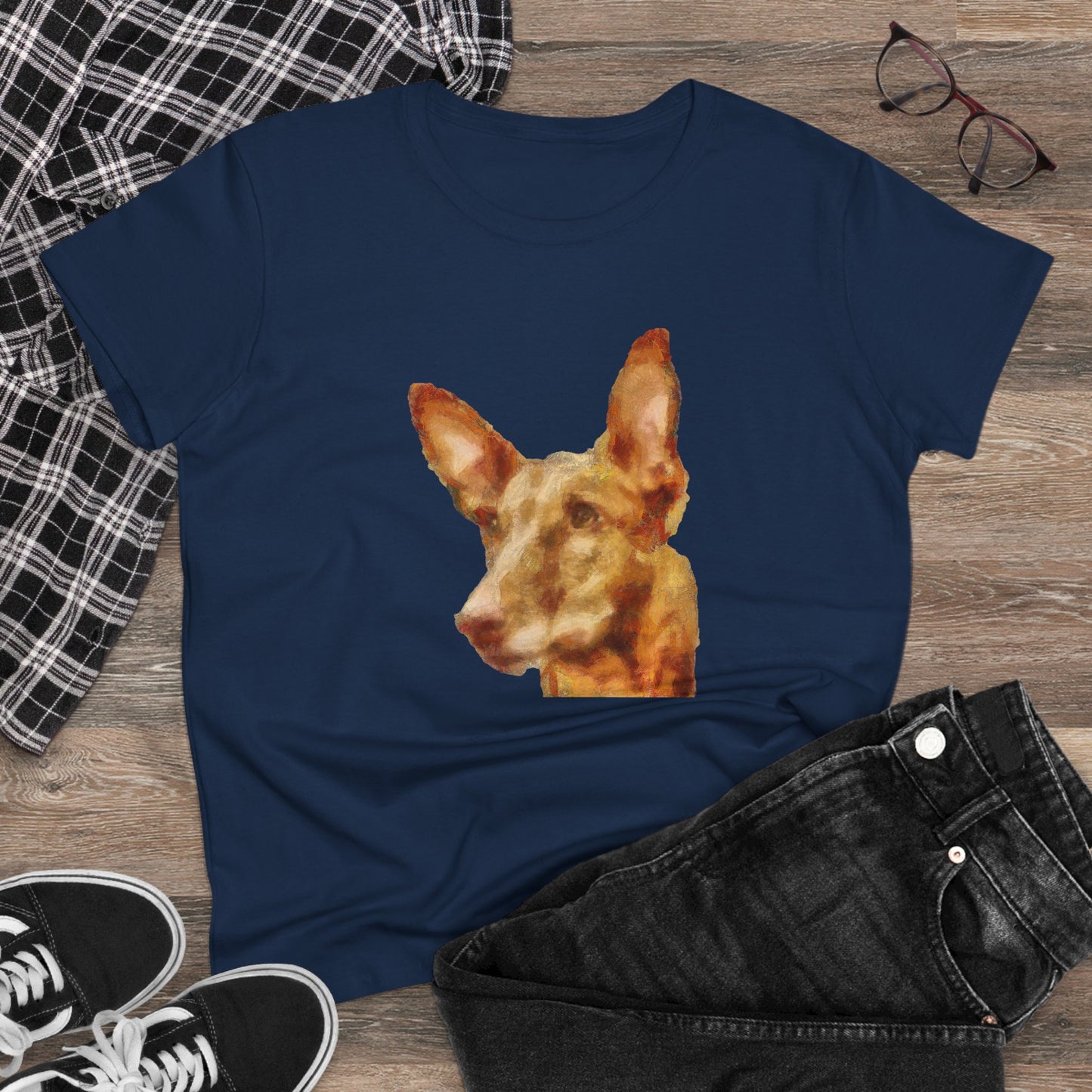 Pharoh Hound Women's Midweight Cotton Tee