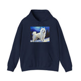 American Eskimo Dog. - Unisex 50/50 Hooded Sweatshirt