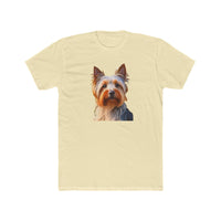 Silky Terrier - Men's Fitted Cotton Crew Tee