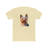 Silky Terrier - Men's Fitted Cotton Crew Tee