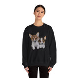 Welsh Corgi 'Cousins' Unisex 50/50 Crewneck Sweatshirt DoggyLips™