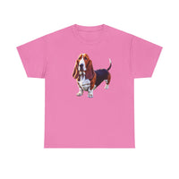 Basset Hound  --  Unisex Heavy Cotton Tee