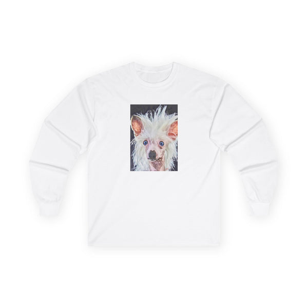 Chinese Crested Unisex Cotton Long Sleeve Tee