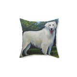 Slovensky Cuvac Spun Polyester Throw Pillow