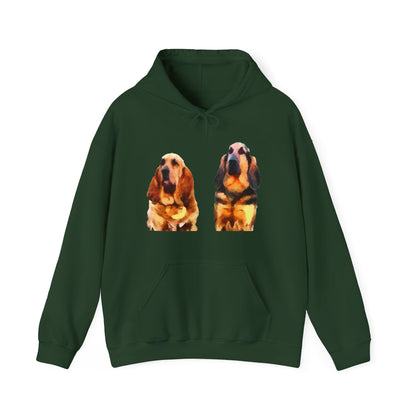 Bloodhounds 'Bear and Bubba' Unisex 50/50 Hoodie