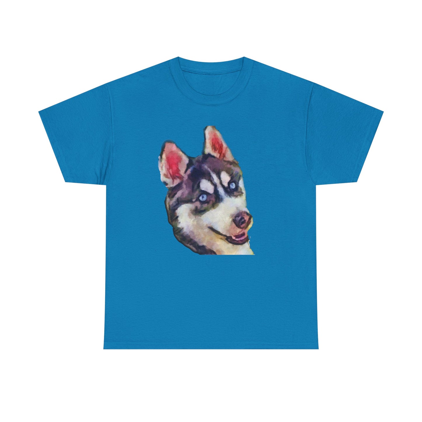 Siberian Husky 'Iditarod' Unisex Heavy Cotton Tee