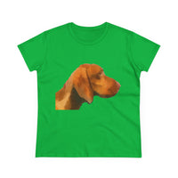 Hungarian Vizsla 'Bela' Women's Midweight Cotton Tee