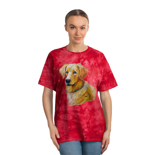 Golden Retriever Puppy Tie-Dye Tee