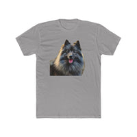 Keeshond - Men's Fitted Cotton Crew Tee