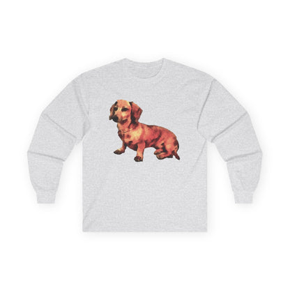 Dachshund 'Simone' Unisex Cotton Long Sleeve Tee