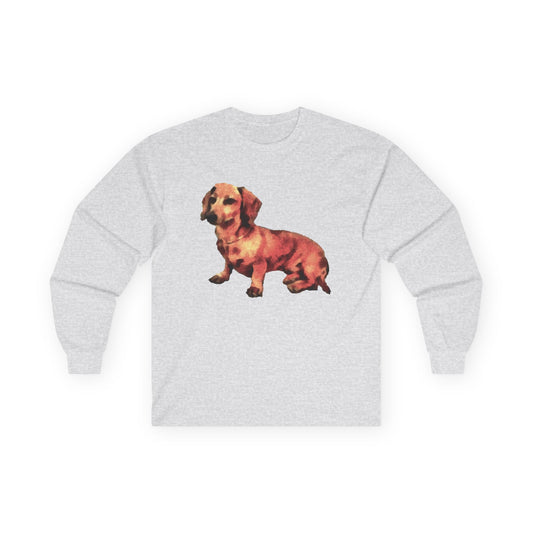 Dachshund 'Simone' Unisex Cotton Long Sleeve Tee