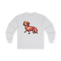 Dachshund 'Simone' Unisex Cotton Long Sleeve Tee