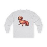 Dachshund 'Simone' Unisex Cotton Long Sleeve Tee