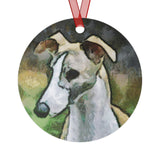 Whippet 'Simba' Metal Ornaments