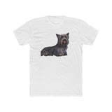 Skye Terrier - Men's Fitted Cotton Crew Tee