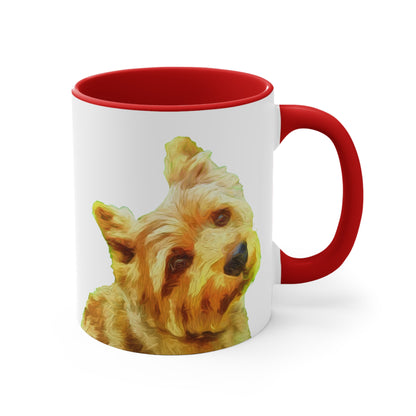 Norwich Terrier Accent Coffee Mug, 11oz