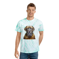 Dogue de Bordeaux Unisex Tie-Dye Cotton Tee, Cyclone