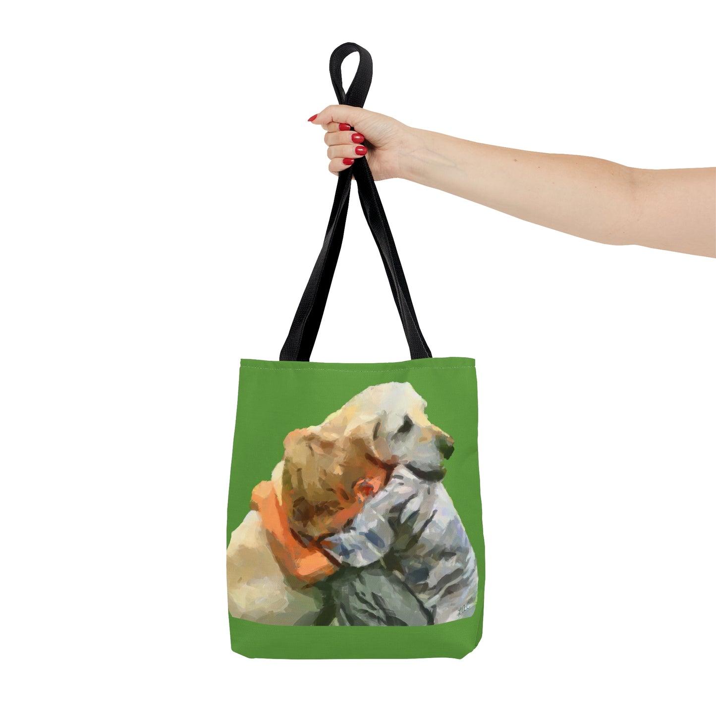 Yellow Lab and Child  -  Tote Bag