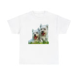 Adorable West Highland Terriers Unisex Heavy Cotton Tee