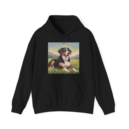 Entlebucher Mountain Dog 50/50 Hooded Sweatshirt