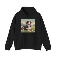 Entlebucher Mountain Dog 50/50 Hooded Sweatshirt