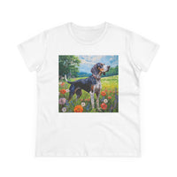 Bluetick Coonhound Women's Midweight Cotton Tee