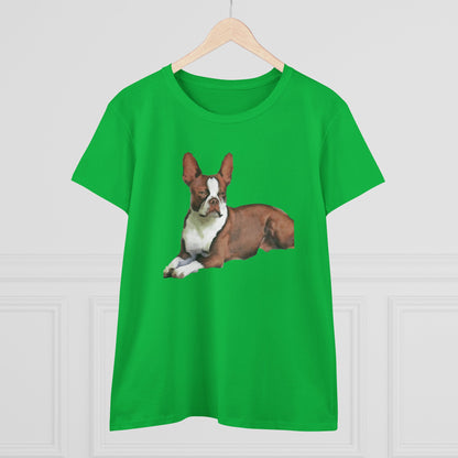 Boston Terrer 'Seely' Women's Midweight Cotton Tee