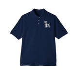 White Schnauzer Men's Piqué Polo Shirt