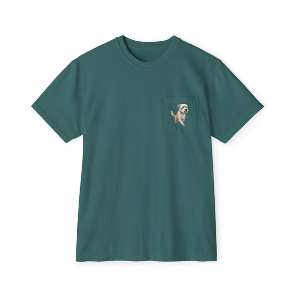 Dandie Terrier - Unisex Garment-Dyed Pocket T-Shirt