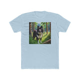 Karelian Bear Dog Men's Fitted Cotton Crew Tee