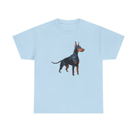 Doberman Pinscher Unisex Heavy Cotton Tee