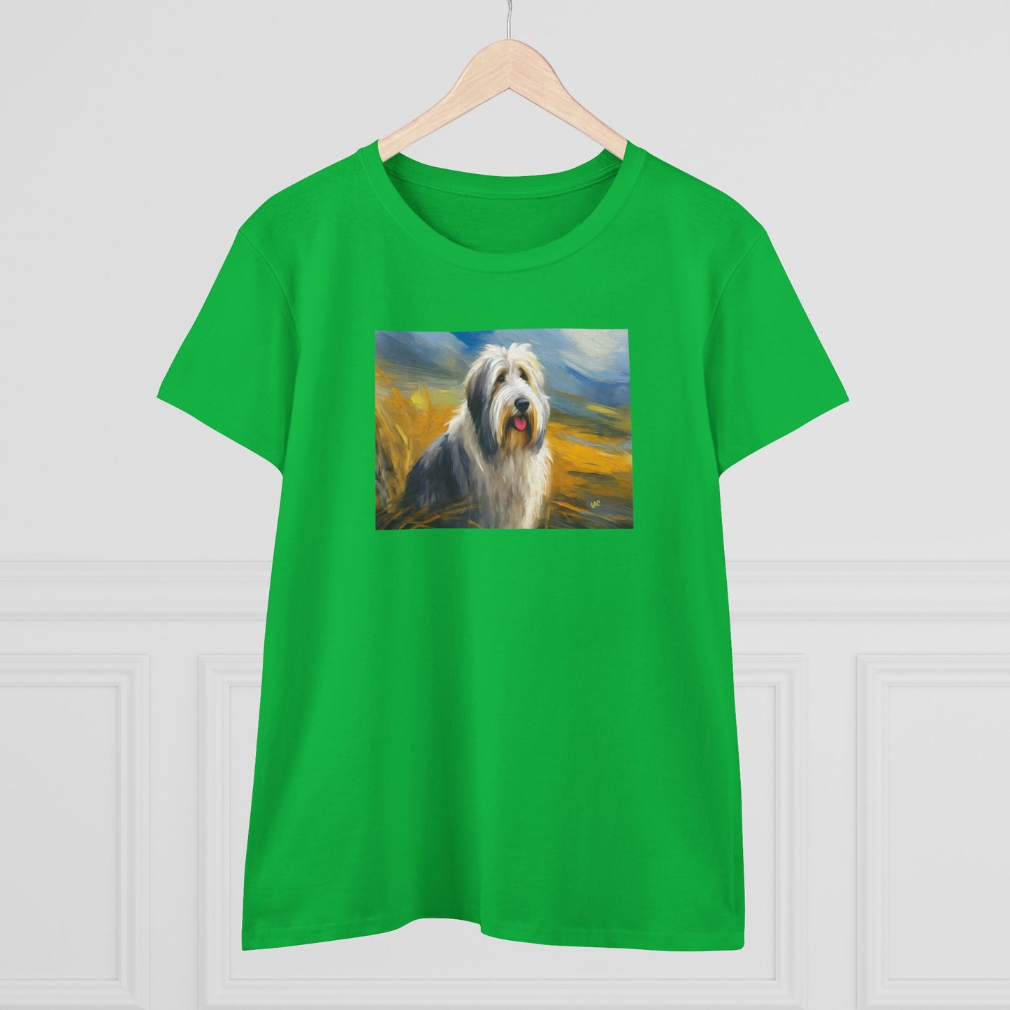 Old English Sheepdog Women's Midweight Cotton Tee