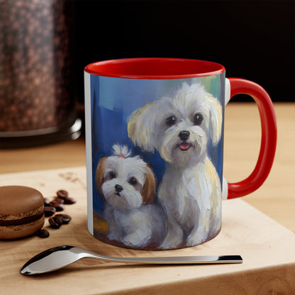 Maltese Puppies Accent Coffee Mug, 11oz