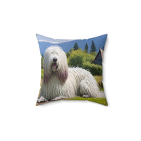 Komondor Spun Polyester Throw Pillow