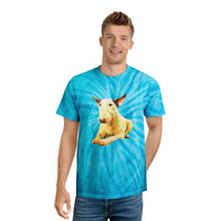 English Bull Terrier Unisex Tie-Dye Cotton Tee, Cyclone