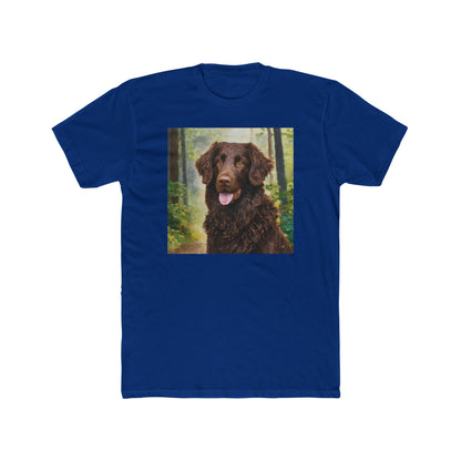 Curly Coated Retriever Men's Cotton Crew Tee