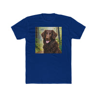 Curly Coated Retriever Men's Cotton Crew Tee