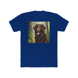 Curly Coated Retriever Men's Cotton Crew Tee