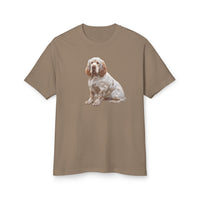 Clumber Spaniel - Unisex Relaxed Fit Garment-Dyed Heavyweight Cotton Tee