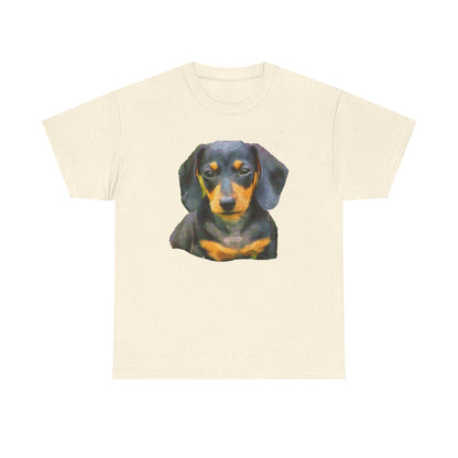 Dachshund Doxie Delight Unisex Heavy Cotton Tee