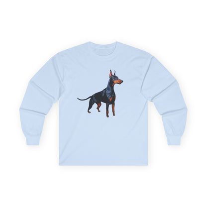 Doberman Pinscher Unisex Classic Cotton Long Sleeve Tee