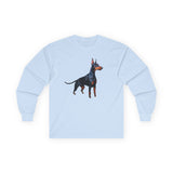 Doberman Pinscher Unisex Classic Cotton Long Sleeve Tee