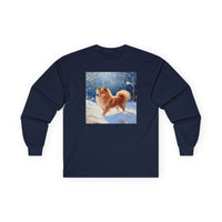 Finnish Spitz  -  Unisex Classic Cotton Long Sleeve Tee