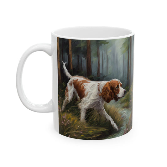 Irish Red & White Setter Ceramic Mug - Personalize Your Sip