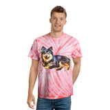 Finnish Lapphund Unisex Cotton Tie-Dye Tee, Cyclone